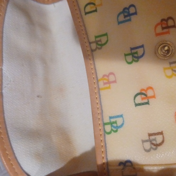 Dooney and Bourke Signature Monogram DB Logo Rainbow Multi Color Wristle… - Picture 4 of 5